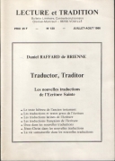 Taductor, Traditor. Les nouvelles traductions de l'Ecriture Sainte